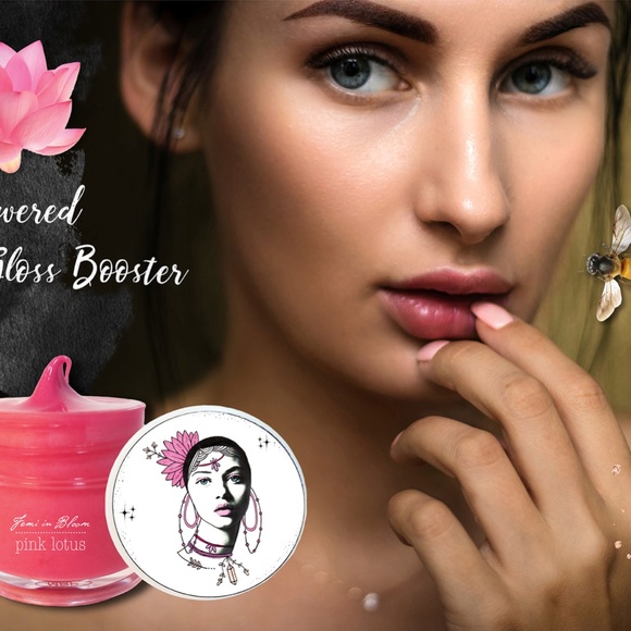 Sheer Pink Tint Organic Lip Gloss Plumper Treatment - Picture 2 of 16